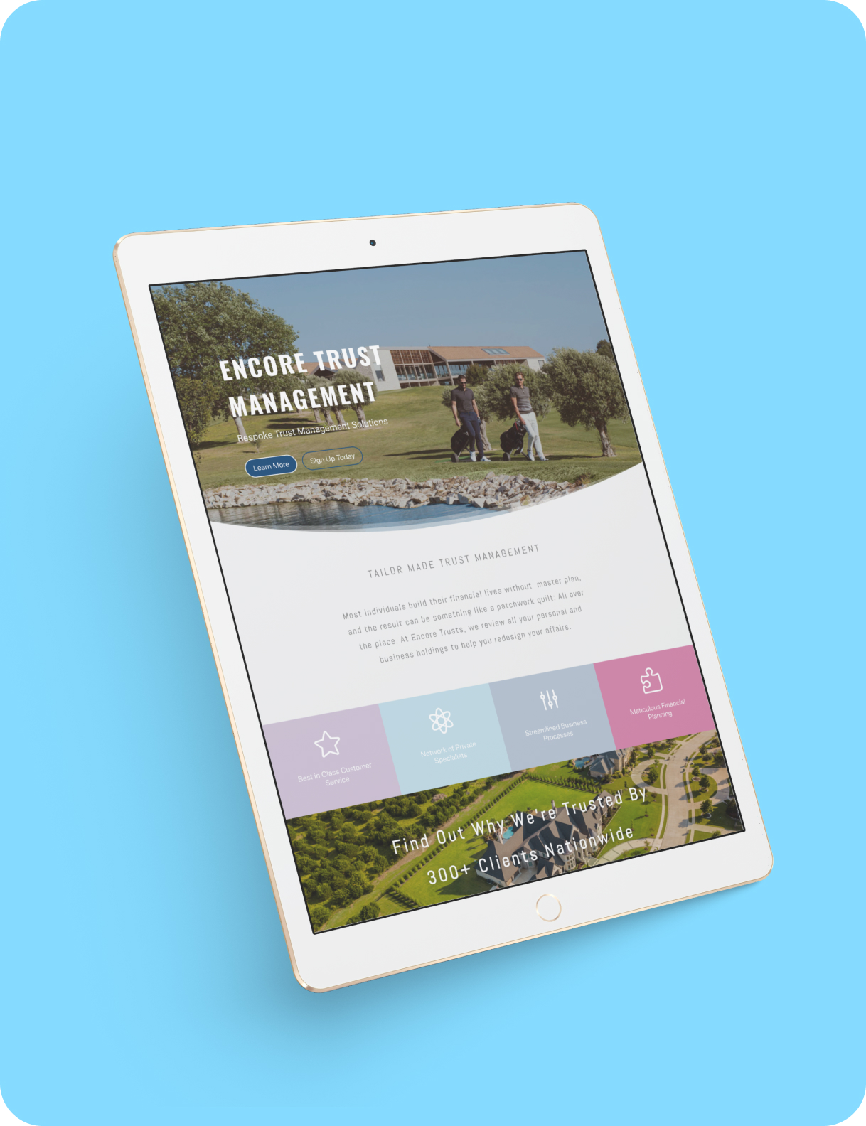 Bespoke Trust Management Website Design that Drove Increased Conversions